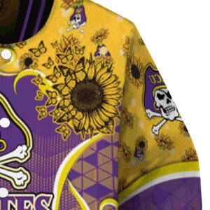 east carolina pirates sunflower bloom purple yellow jacket premium grade