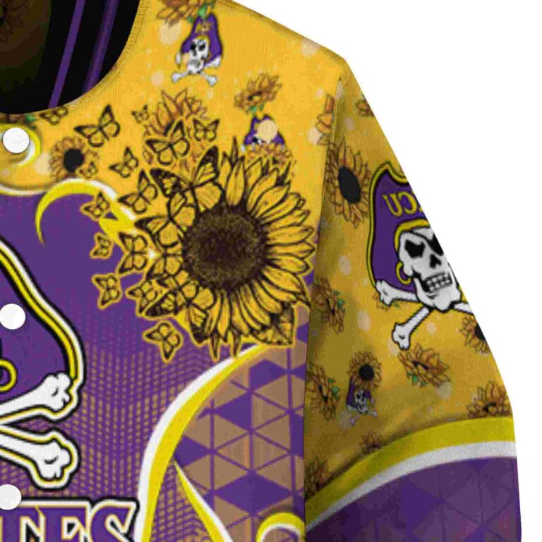 east carolina pirates sunflower bloom purple yellow jacket premium grade