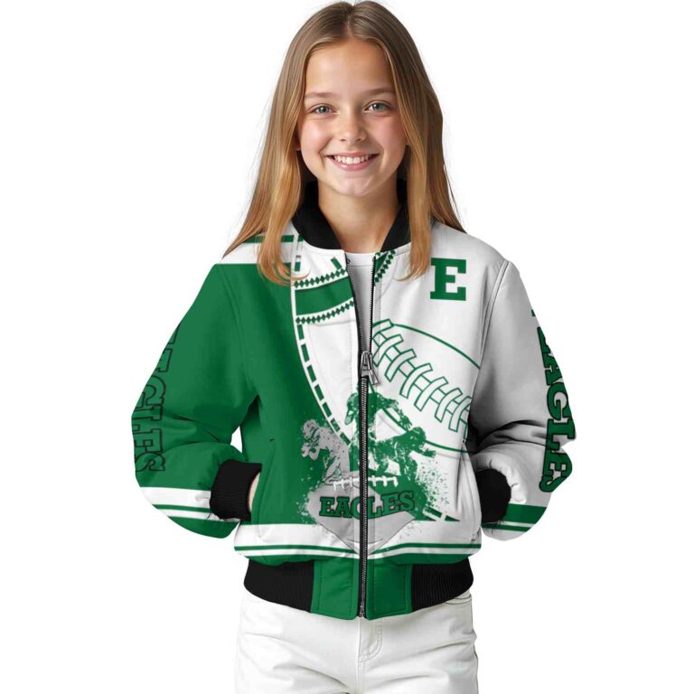 eastern michigan eagles baseball stitching white jacket top rated