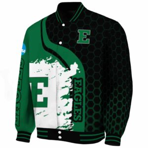 eastern michigan eagles hexagonal pattern green black jacket best selling