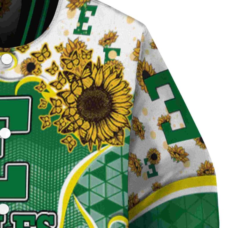 eastern michigan eagles sunflower bloom green yellow jacket premium grade