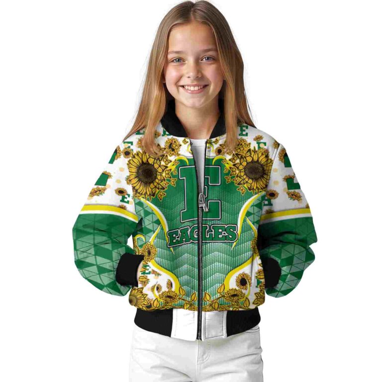 eastern michigan eagles sunflower bloom green yellow jacket top rated