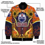edmonton oilers sunflower bloom blue yellow jacket best selling