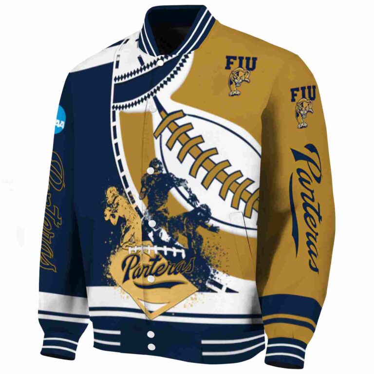 fiu panthers baseball stitching gold white jacket best selling