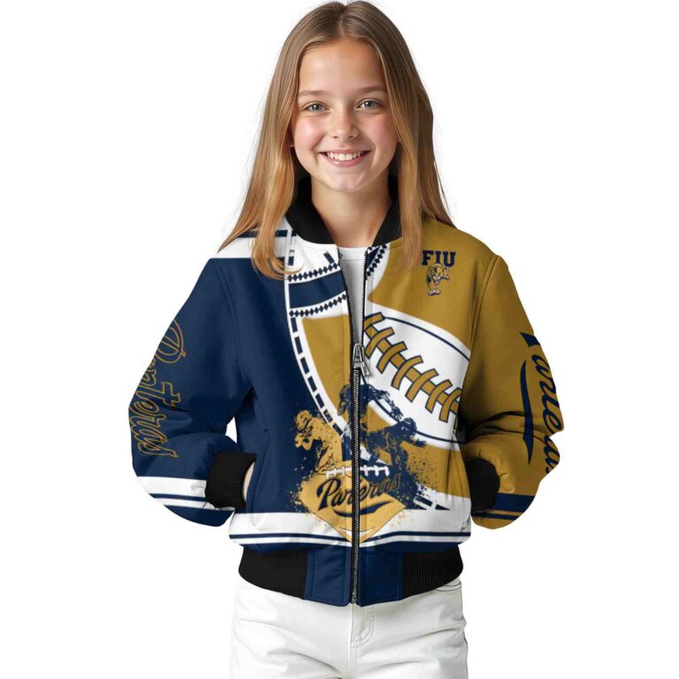 fiu panthers baseball stitching gold white jacket top rated