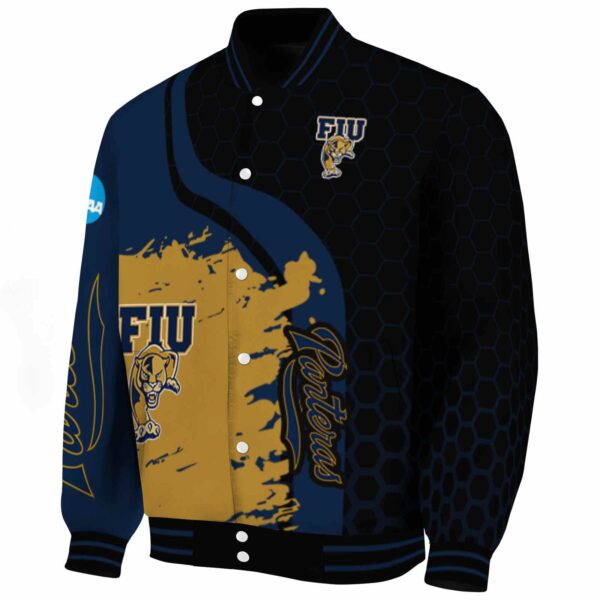 fiu panthers hexagonal pattern blue black jacket best selling
