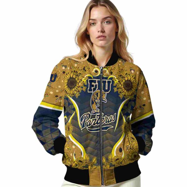 fiu panthers sunflower bloom blue yellow jacket latest model