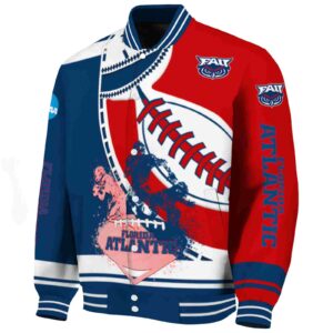 florida atlantic owls baseball stitching red white jacket best selling