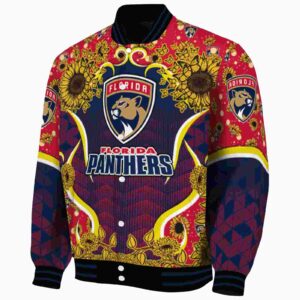 florida panthers sunflower bloom red yellow jacket best selling