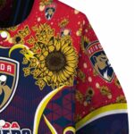 florida panthers sunflower bloom red yellow jacket best selling