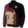 florida state seminoles hexagonal pattern garnet black jacket best selling