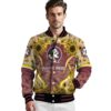 florida state seminoles sunflower bloom garnet yellow jacket high quality