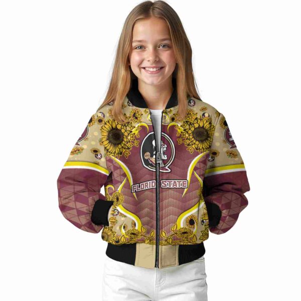 florida state seminoles sunflower bloom garnet yellow jacket top rated
