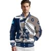 georgetown hoyas baseball stitching grey white jacket high quality