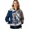 georgetown hoyas baseball stitching grey white jacket latest model