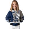 georgetown hoyas baseball stitching grey white jacket top rated