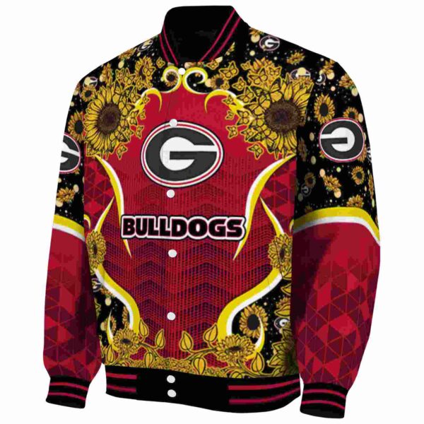 georgia bulldogs sunflower bloom red yellow jacket best selling