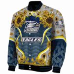 georgia southern eagles sunflower bloom blue yellow jacket best selling