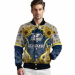 georgia southern eagles sunflower bloom blue yellow jacket best selling