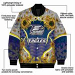 georgia southern eagles sunflower bloom blue yellow jacket best selling