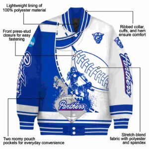 georgia state panthers baseball stitching white jacket new arrival