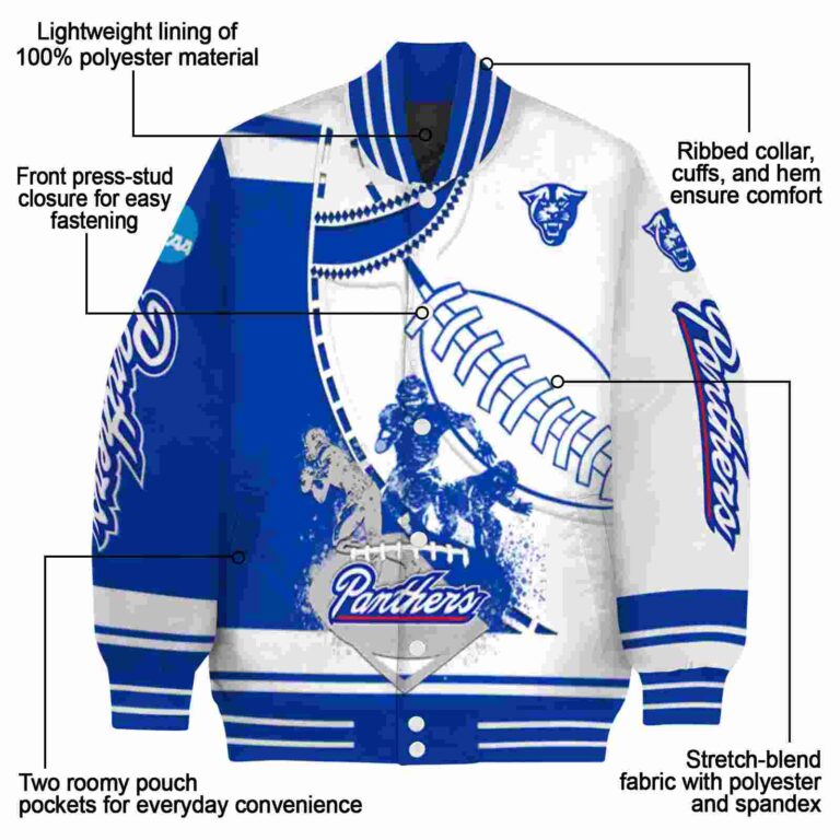 georgia state panthers baseball stitching white jacket new arrival