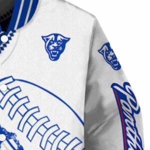 georgia state panthers baseball stitching white jacket premium grade