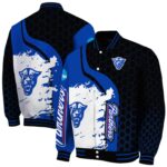 georgia state panthers hexagonal pattern blue black jacket best selling