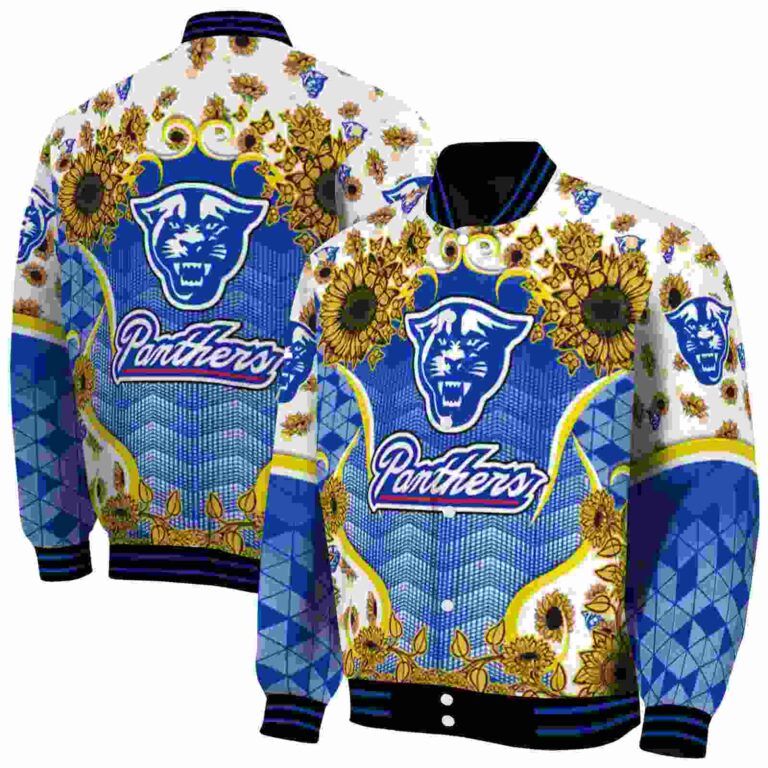 georgia state panthers sunflower bloom blue yellow jacket fashion forward