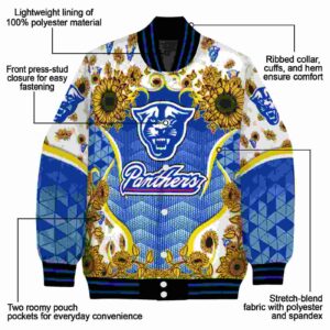 georgia state panthers sunflower bloom blue yellow jacket new arrival