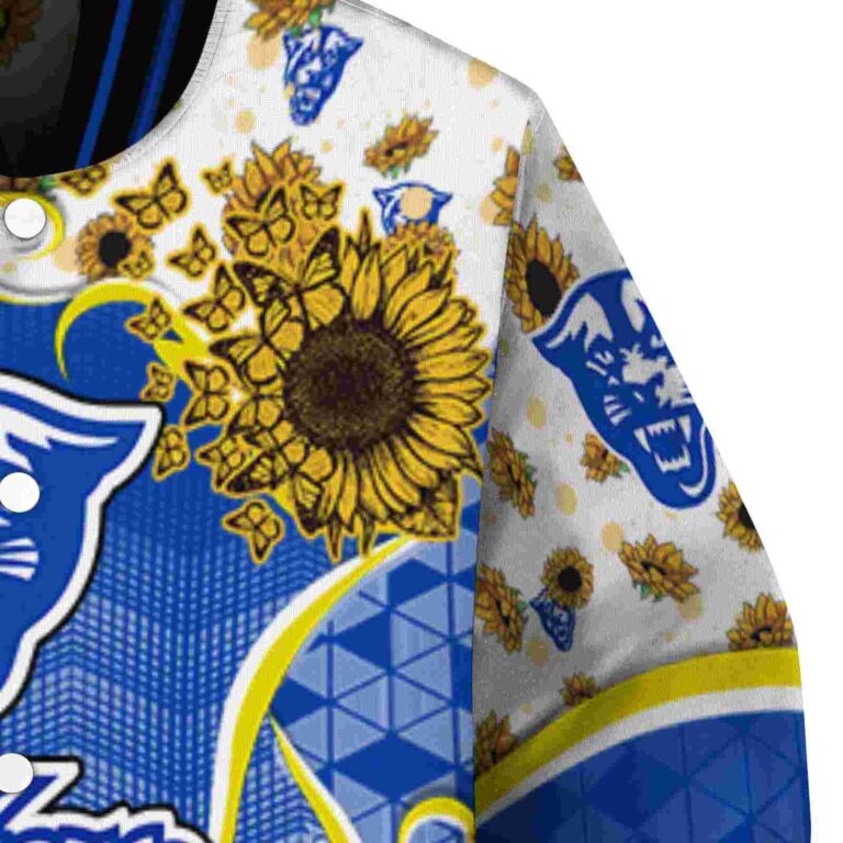 georgia state panthers sunflower bloom blue yellow jacket premium grade
