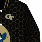 georgia tech yellow jackets hexagonal pattern gold black jacket best selling