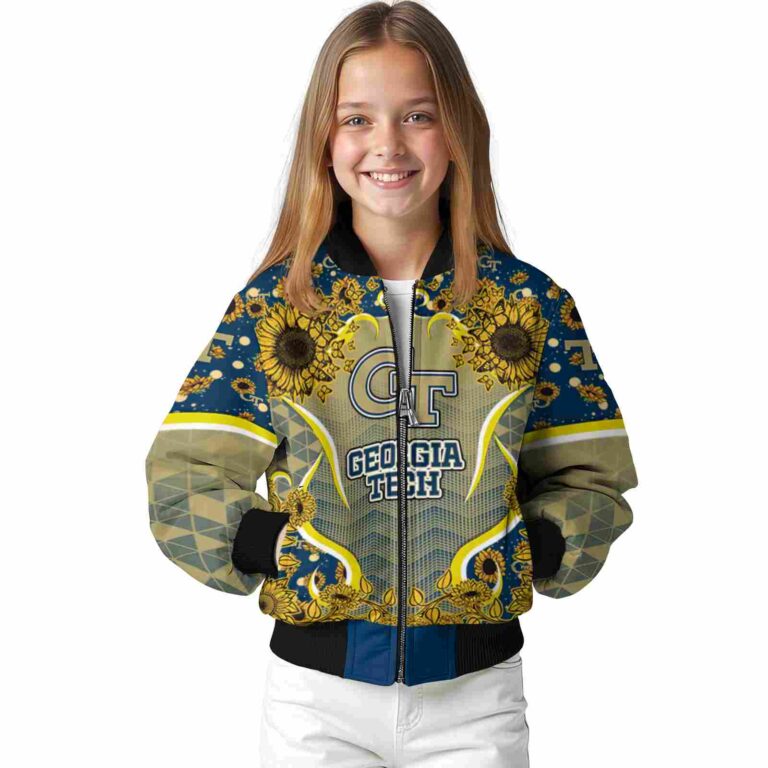 georgia tech yellow jackets sunflower bloom gold yellow jacket top rated