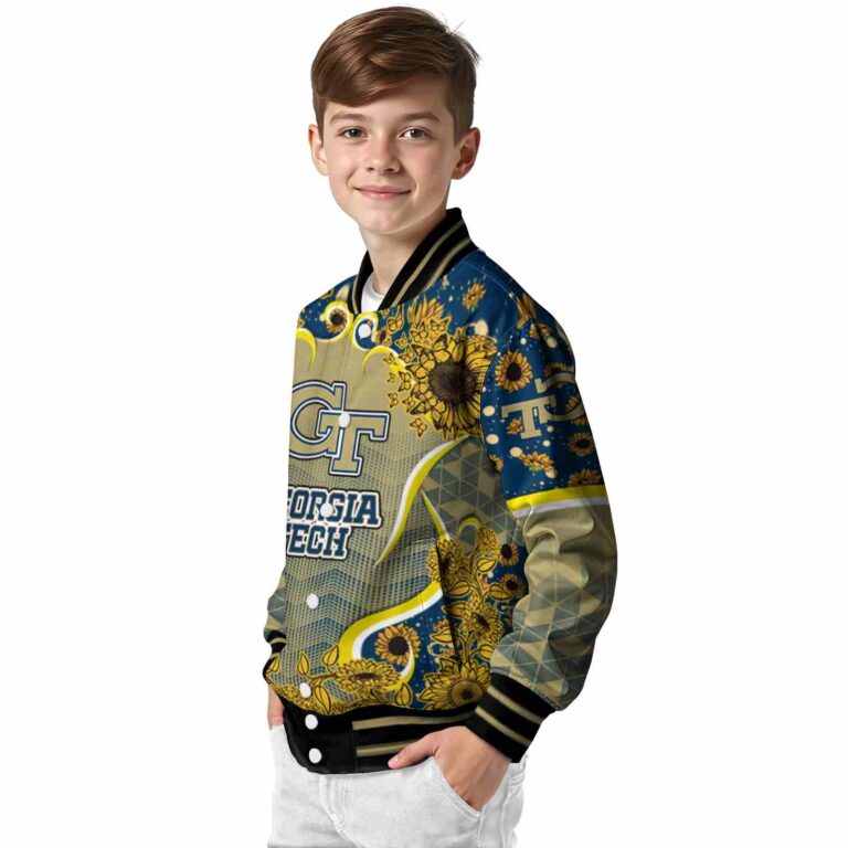 georgia tech yellow jackets sunflower bloom gold yellow jacket trendy