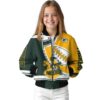 green bay packers baseball stitching gold white jacket top rated