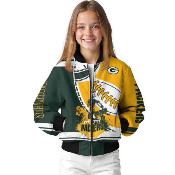 green bay packers baseball stitching gold white jacket top rated
