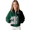 hawaii rainbow warriors hexagonal pattern green black jacket top rated