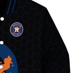 houston astros hexagonal pattern blue black jacket premium grade
