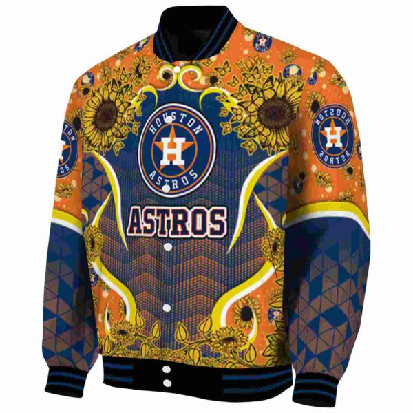 houston astros sunflower bloom blue yellow jacket best selling