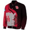 houston cougars hexagonal pattern red black jacket best selling