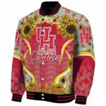 houston cougars sunflower bloom red yellow jacket best selling