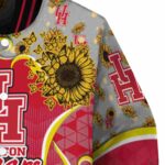 houston cougars sunflower bloom red yellow jacket best selling