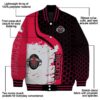 houston rockets hexagonal pattern red black jacket new arrival