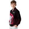 houston rockets hexagonal pattern red black jacket trendy