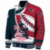houston texans baseball stitching red white jacket best selling