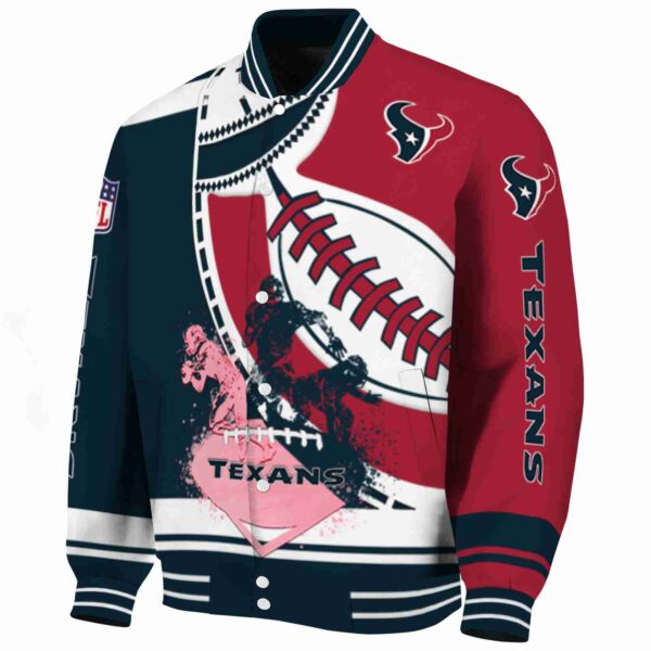 houston texans baseball stitching red white jacket best selling