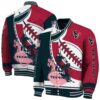 houston texans baseball stitching red white jacket fashion forward