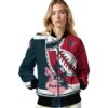 houston texans baseball stitching red white jacket latest model