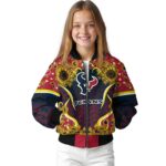 houston texans sunflower bloom blue yellow jacket best selling