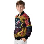houston texans sunflower bloom blue yellow jacket best selling